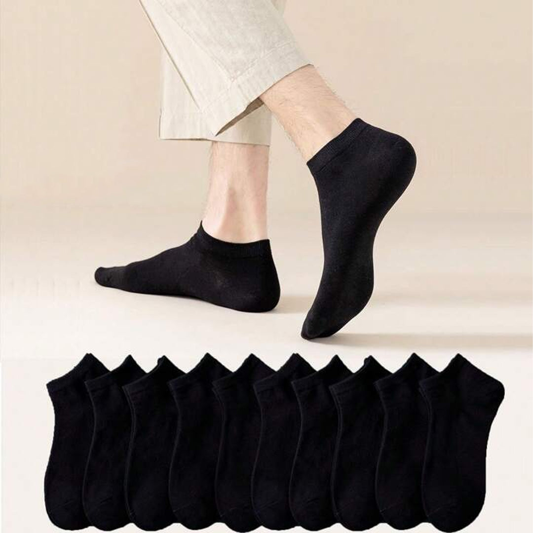 Socks for Men Women,Low Cut Ankle Black Socks Short Cotton Socks (12Pairs) | B.99904692 (SM/SI/OS)