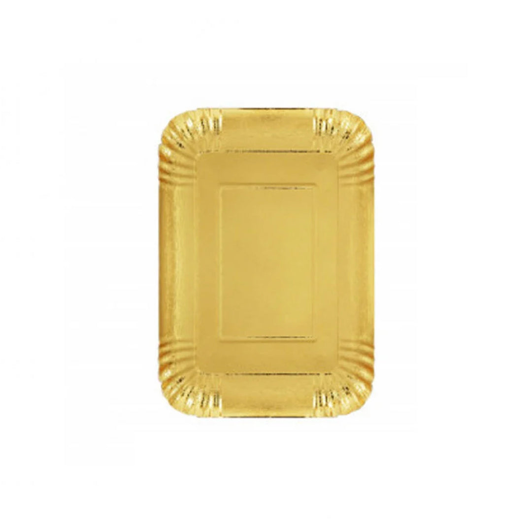 Disposible Gold Foil Cardboard Serving Tray (125mmx190mm) 1KG | B.99897369 (RA/RI/MN-TX)