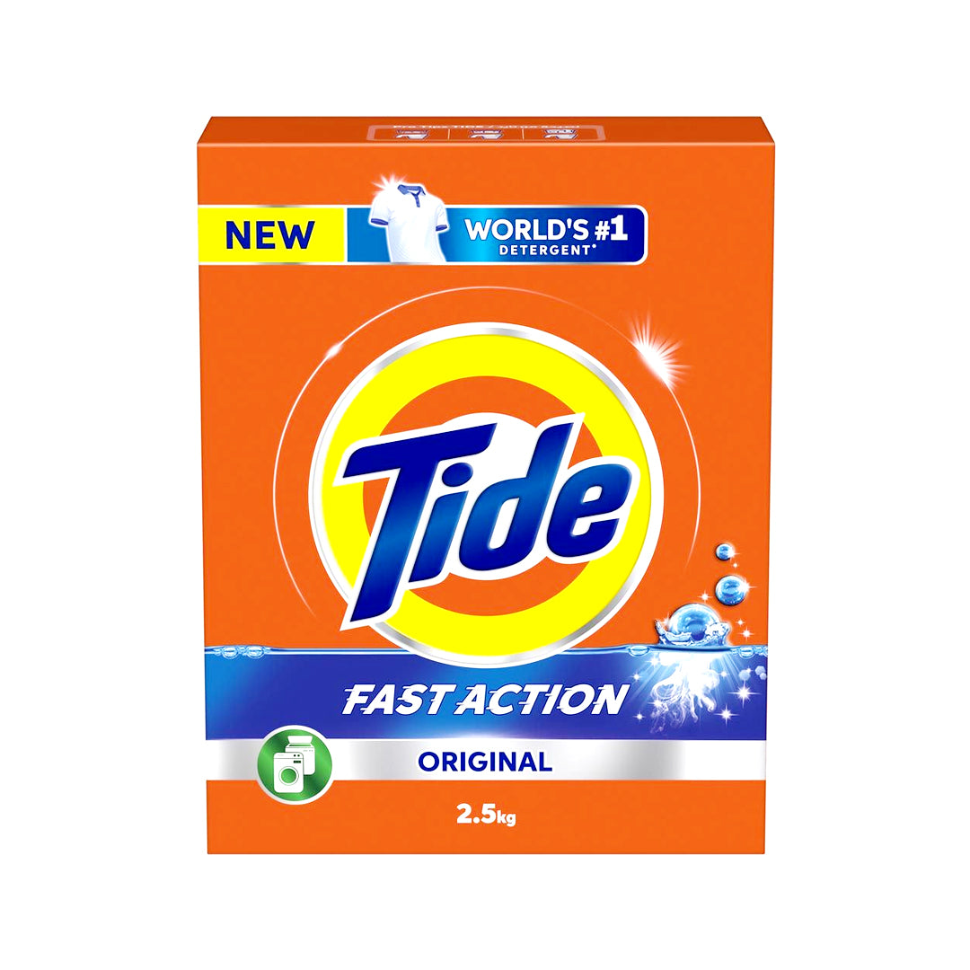 Tide - Fast Action Original Laundry Detergent Powder - 2.5 Kg | B.20047765 (IN/IC/IA-TX)