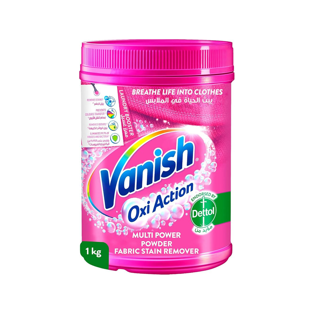 Vanish Oxi Action Multi Power Fabric Powder Stain Remover with Scoop, 1Kg | B.99831790 (NSH-NOS-NOH)