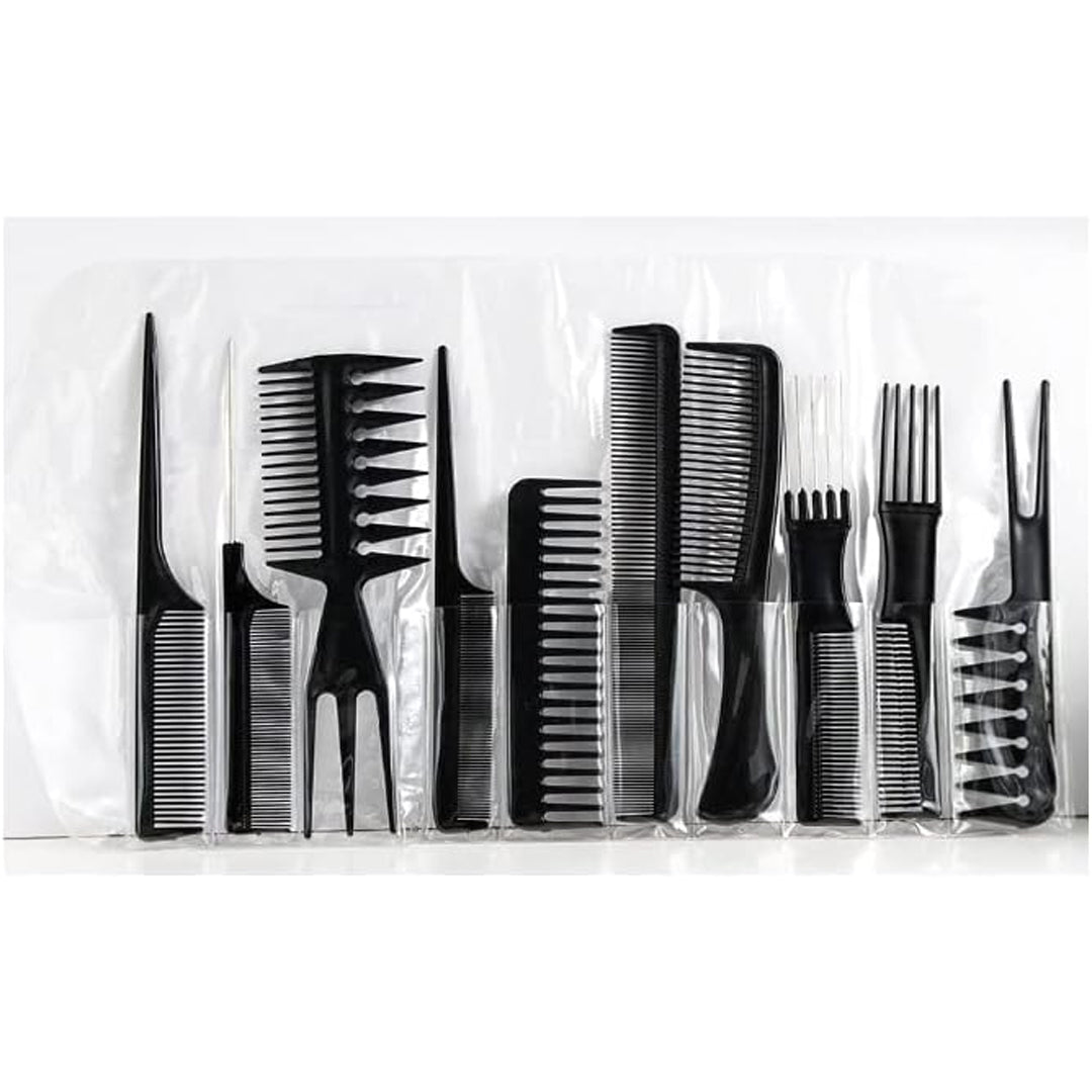 10PCS Hair Stylists Professional Styling Comb Set | B.99901394 (AO/AH/AM-TX)