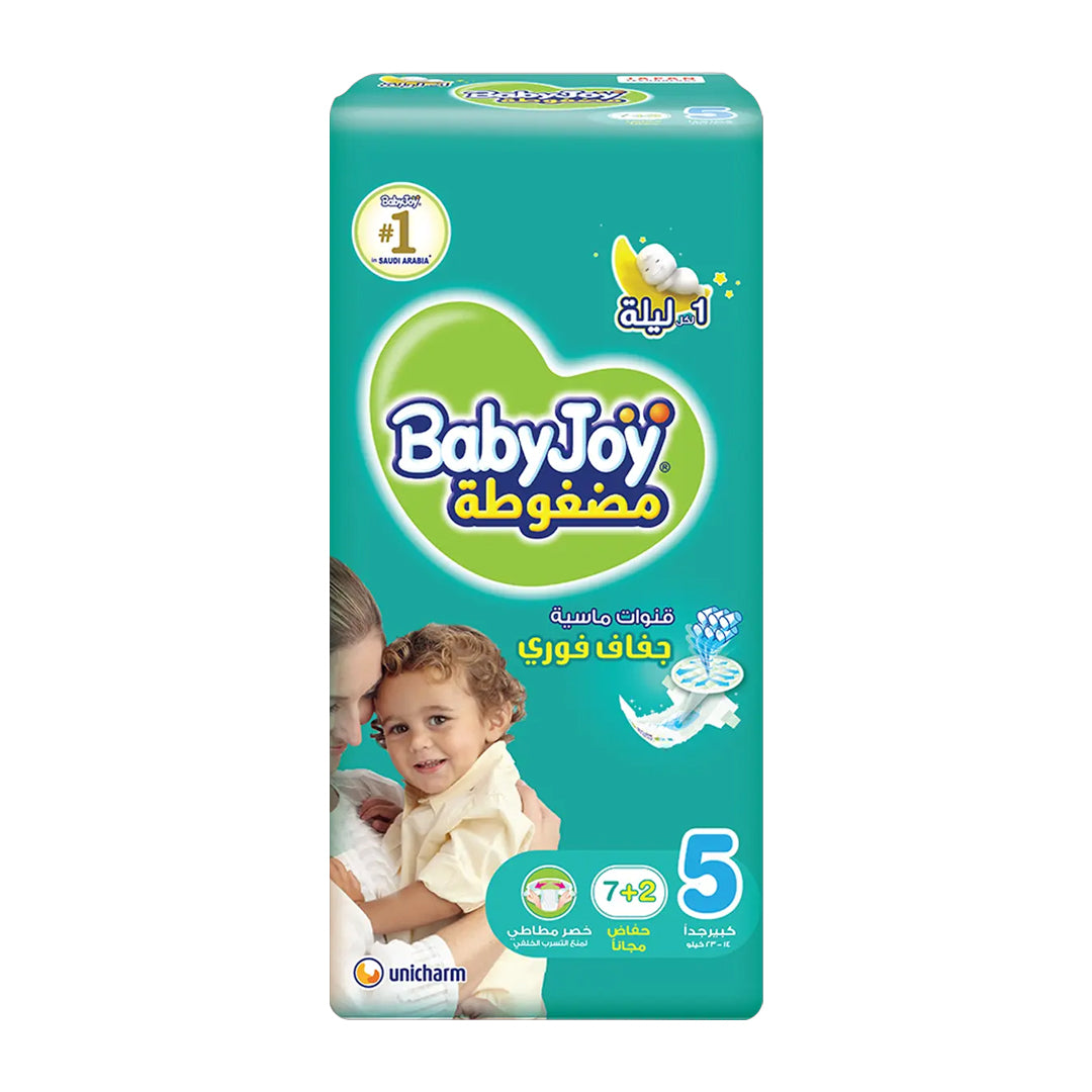 Baby Joy Size 5 Diaper 7+2 Free | B.6281008257472 (IS-IN-IH-TX)