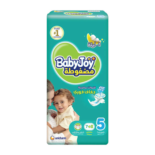 Baby Joy Size 5 Diaper 7+2 Free | B.6281008257472 (IS-IN-IH-TX)