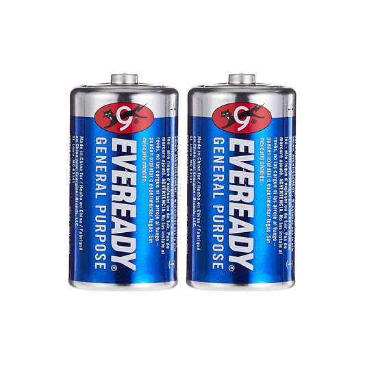 Eveready Carbon Zinc Blue - Shrink Pack Of 2 Batteries (SC/SH)