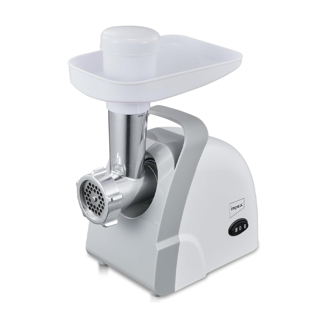 Impex Meat Grinder 1200 Watts Power,Mincer With Reverse Function, Stainless Blade And 3 Cutting Plates,Sausage and Kubbe Attachments And Food Pusher,2 Years Warranty-MG 3807 | B.8906126686406 (ONH-OES-OEH)