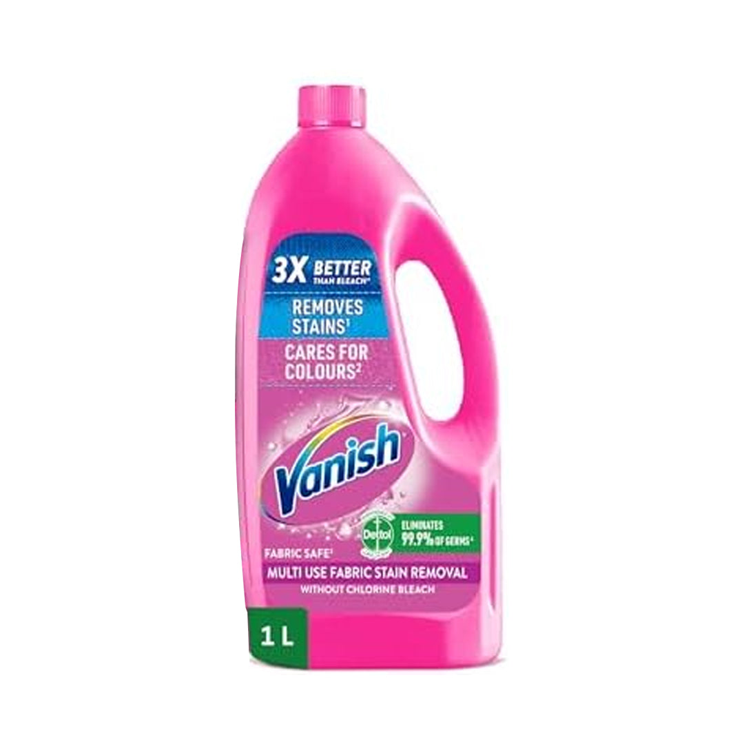 Vanish Laundry Stain Remover Liquid for White Colored Clothes, Can be used with or without Detergents & Additives, 1 L | B.6295120046463 (OCA-OCM-OHE)