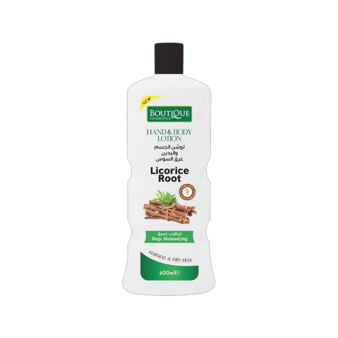 Boutique Licorice Root Hand & Body Lotion 600ml | B.6291106788327 (AA/AM-TX)