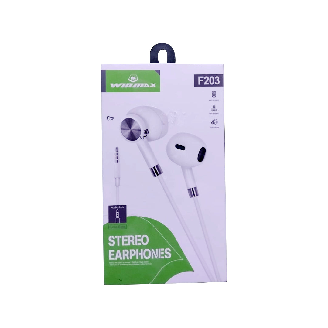 Winmax Stereo Earphones-F203 (VG/LB/UT)