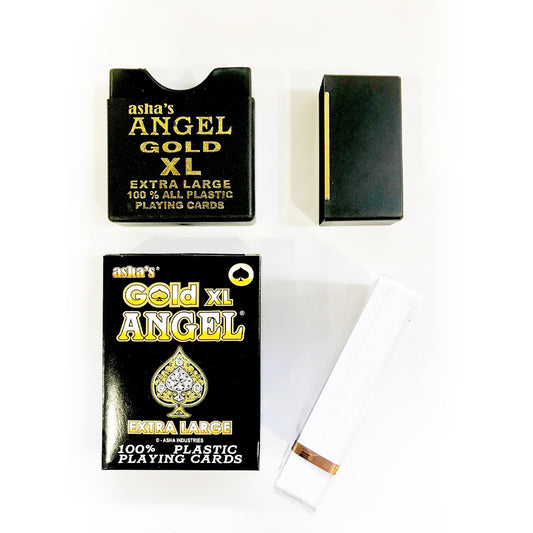 Asha's Gold XL ANGEL 100% All Plastic Playing Cards | B.20044650 (CH-CM-HS)