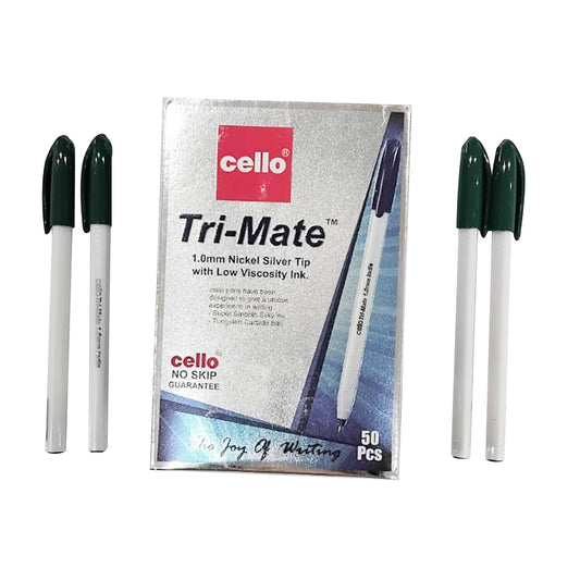 Cello Tri-mate Green 50 PCS | B.20037589 (OI-OI-NS)