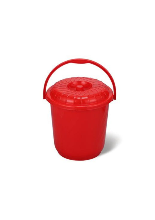 Plastic Bucket With Handle-3L,Red