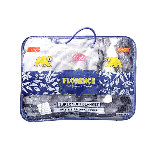 Florence Super Soft Blanket (1PLY & Size:160x220MS) | B.20052212 (EI/CO/CC-TX)