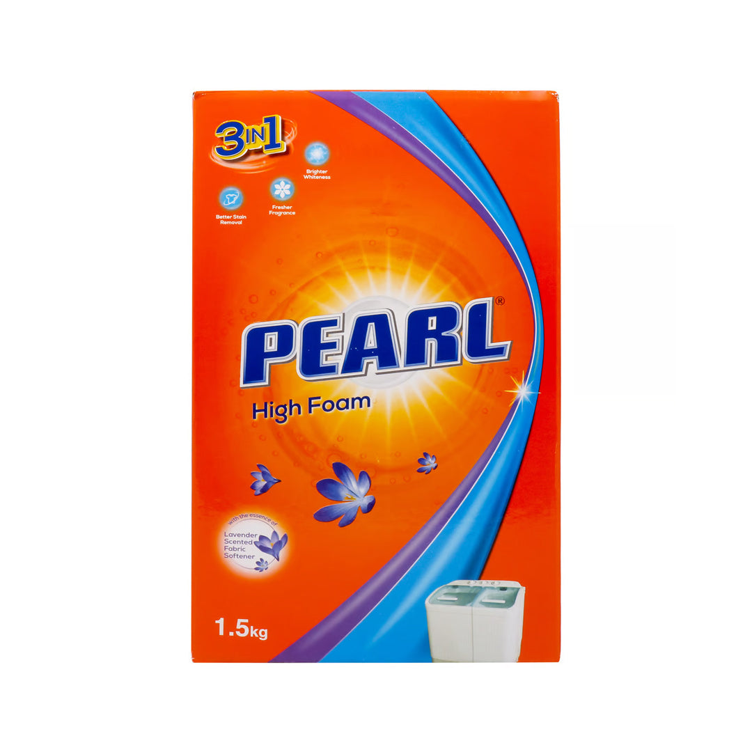 Pearl High Foam Washing Powder Top Load 1.5 kg | B.99907396 (RR/RI/MO)