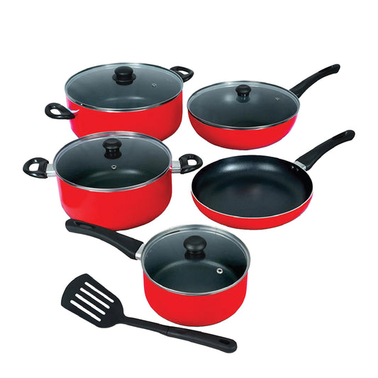 Delici Nonstick Cookware 10PCS Set NCS10R | B.8904468301032 (OAS-OAH-ORS)