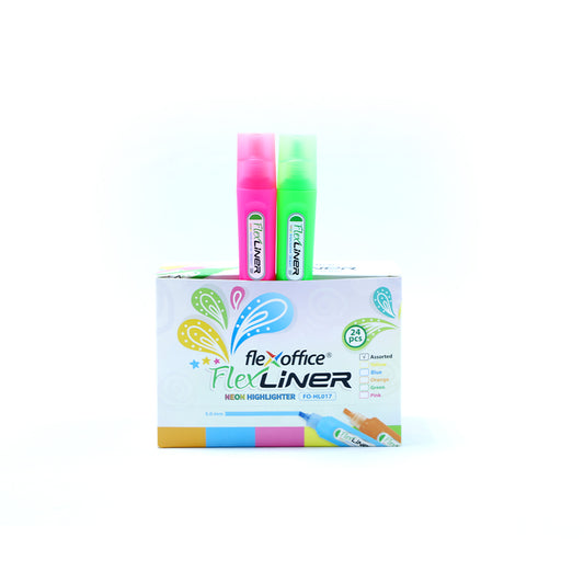 Flexoffice Flexliner Neon Highlighter 24PCS | B.8935324014452 (OH-OA-OR)