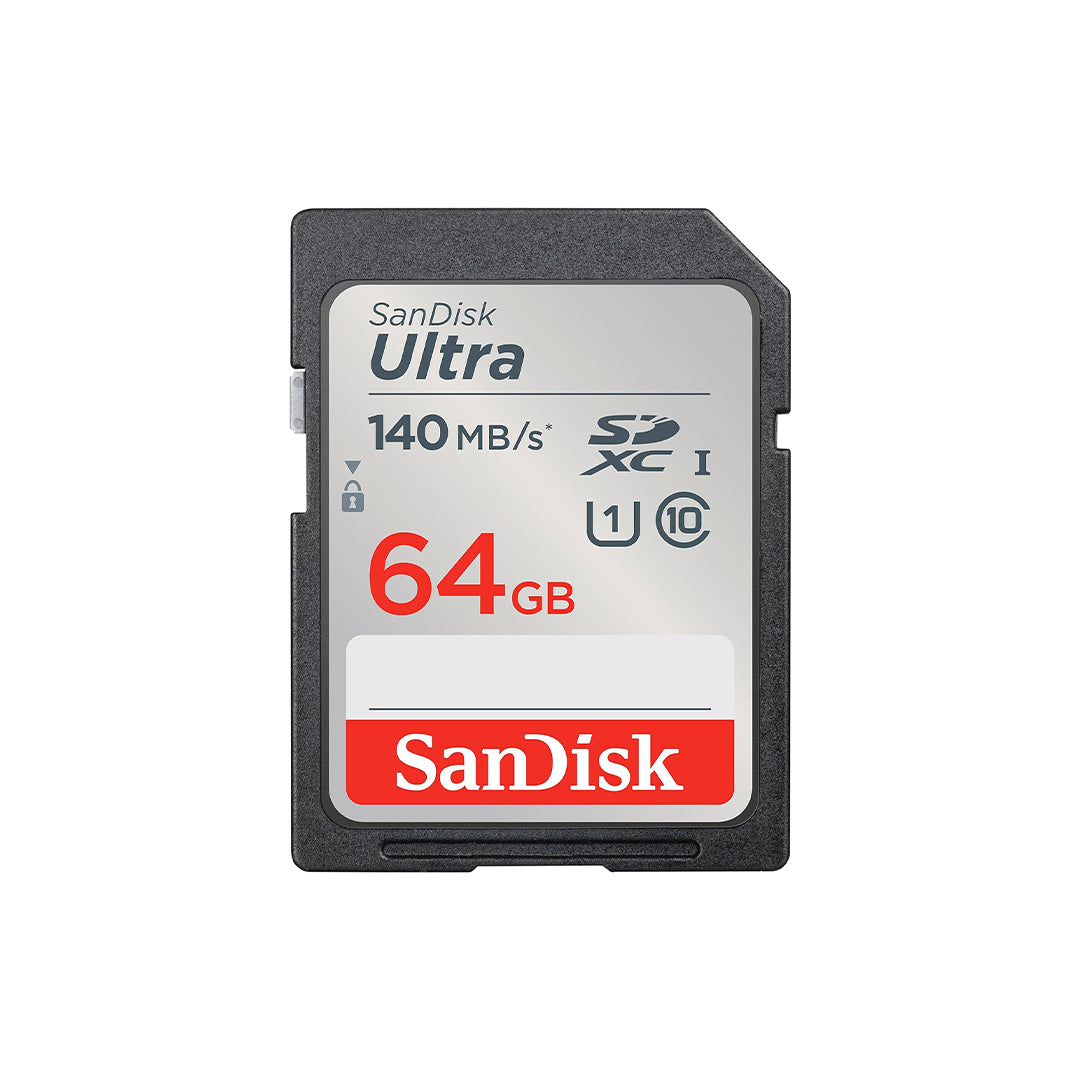 SanDisk Ultra UHS I 64GB SD Card 140MB/s