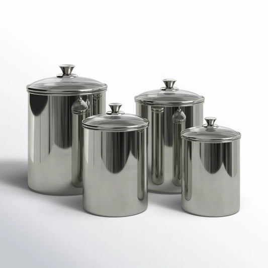 Max Fresh  4 Piece Kitchen Canister Set (18,20,22,24) | B.4044921014506 (MS-MN-MC)