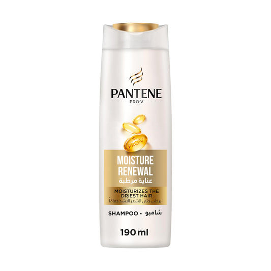 Pantene Pro-V Moisture Renewal Shampoo, Moisturizes the Driest Hair, 190ml | B.8001841591049 (AE-AA-AI)