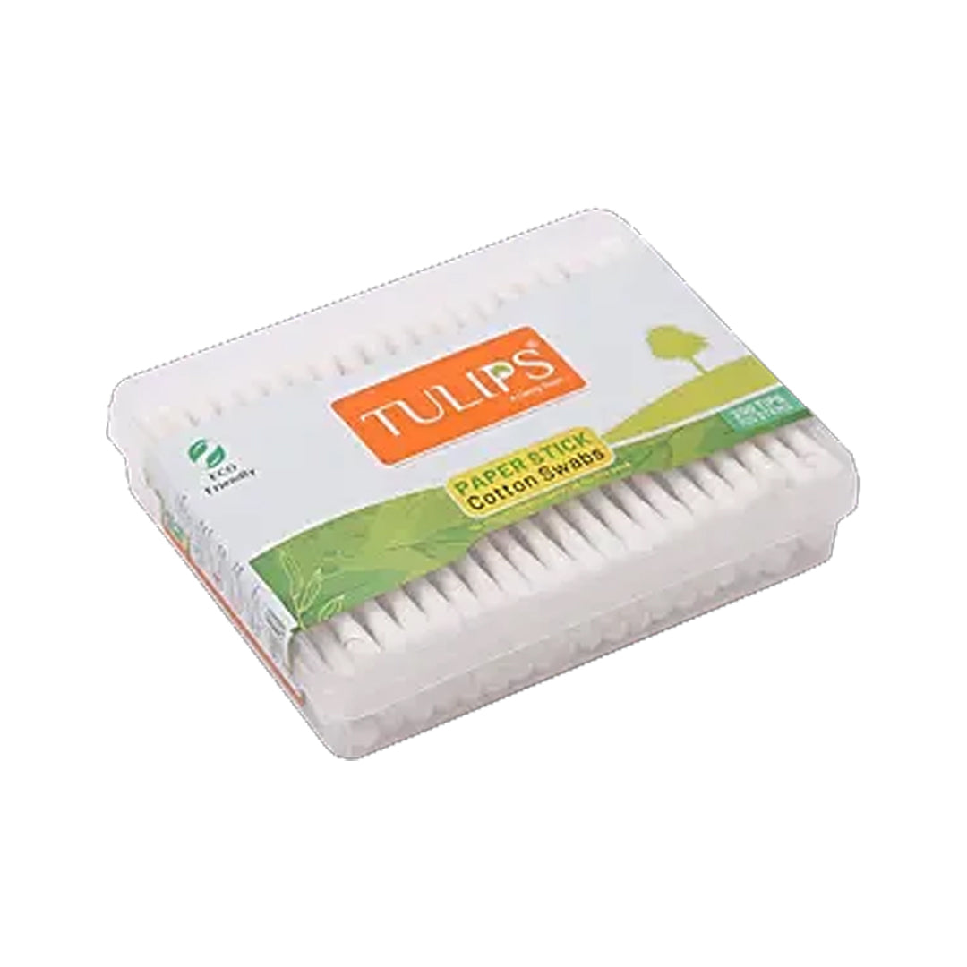 Tulips Cotton Buds 200 pcs X 6 Box | B.99926175 (NM/ES/EN-TX)