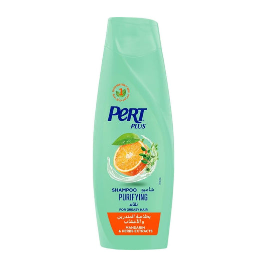 Pert Plus Purifying Shampoo for Greasy Hair with Mandarin and Herbs Extract, 400ml | B.6281031260098 (OOM-ONN-ONR-TX)