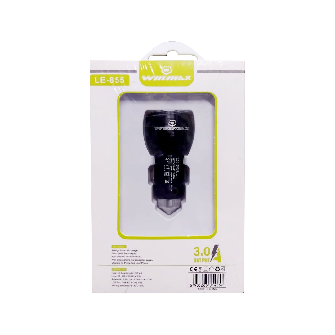 Winmax car charger LE-855 (VP/LB/UF)