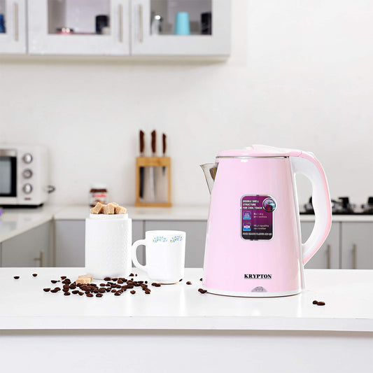Krypton KNK6062 Double Layer Stainless Steel Kettle, 1.8L | Stainless Steel Kettle | B.99842611 (CN-CH- HC TX)
