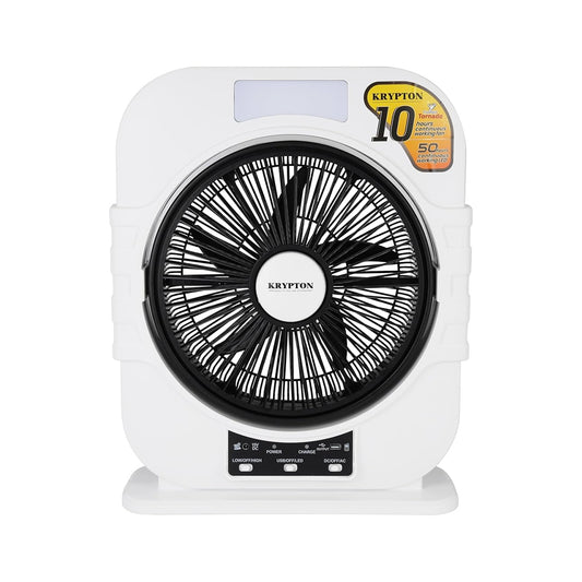 Krypton Rechargeable 12" Box Fan KNF6580 | B.6294015641721 (OIS-OIH-NSS-TX)