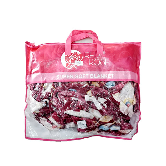 Red Rose Super Soft Blanket (Size:220x240CM) | B.20042718 (NOE/NOM/NNC)