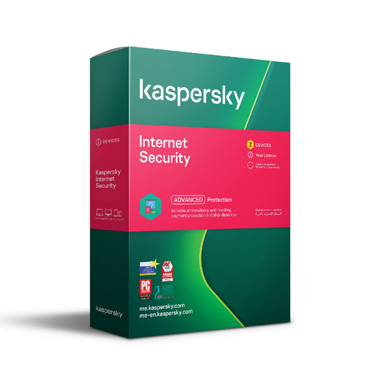 Kaspersky Internet Security, Antivirus Software Licence for 2 devices 365 Days (BG/DV/PT)