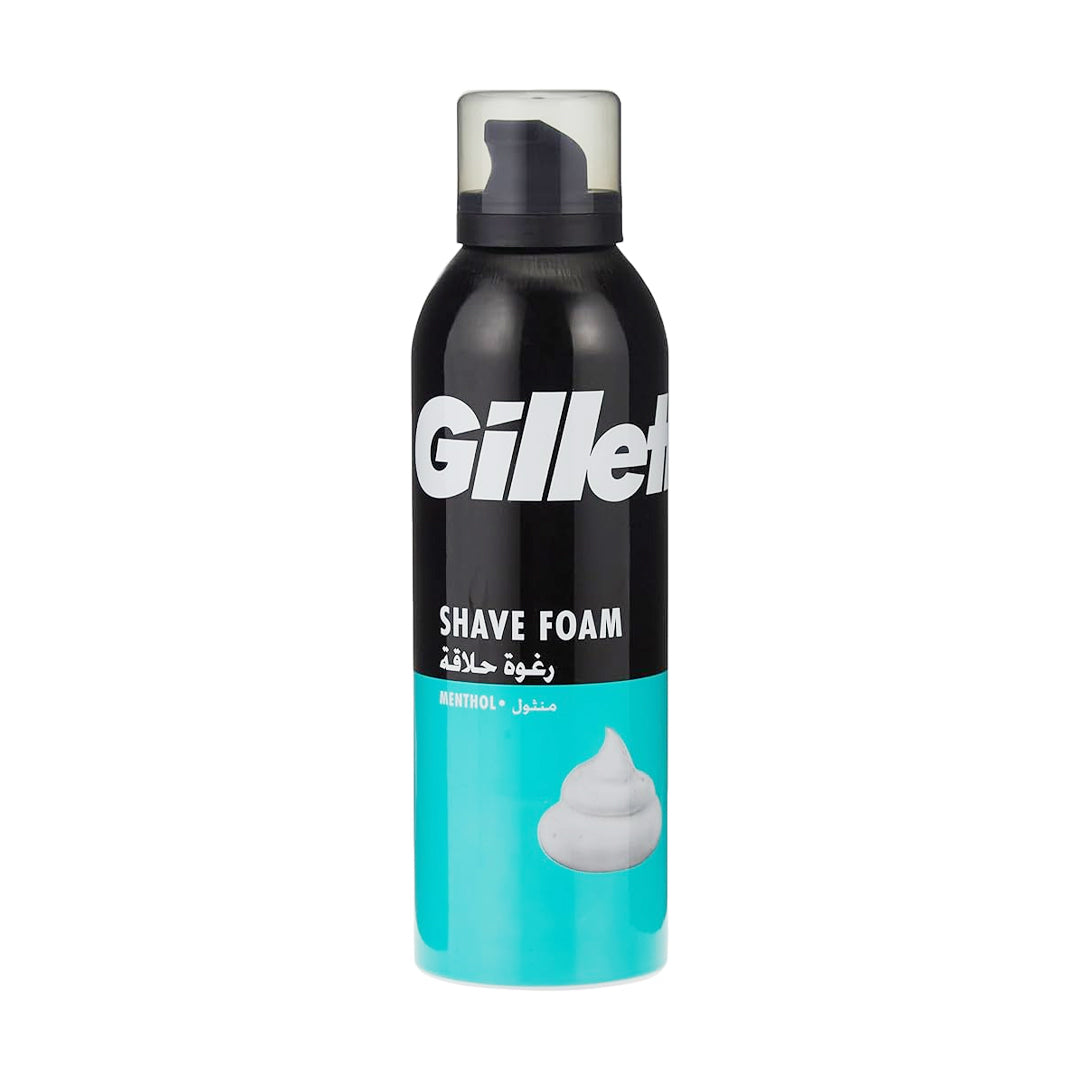 Gillette Foamy Menthol Shaving Foam, 200ml | B.3014260228743 (MA/IS/IN)