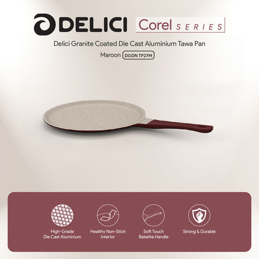 Granite Coated Die Cast Aluminium Tawa Pan DGDN TP27M | B.8906126681470 (ER-EI-CO)