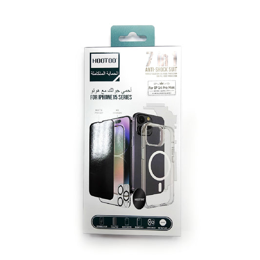 HOOTOO | 7 in 1 Full Protection Package | IPhone 14 Pro Max (LP/UP/BV)