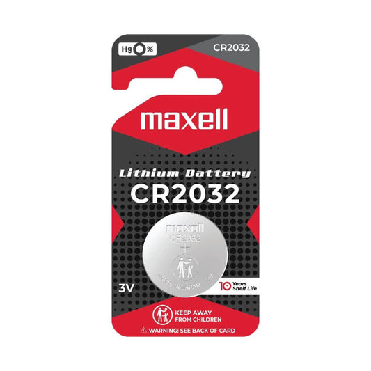 Maxell CR2032 Lithium 3V Coin Cell Battery (VU/UX/VH)
