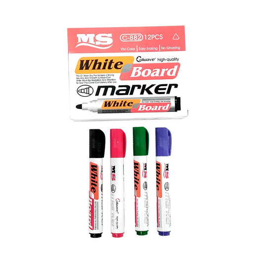 MS White Board Marker 12PCS | B.AMB-005 (SM-SI-OS)