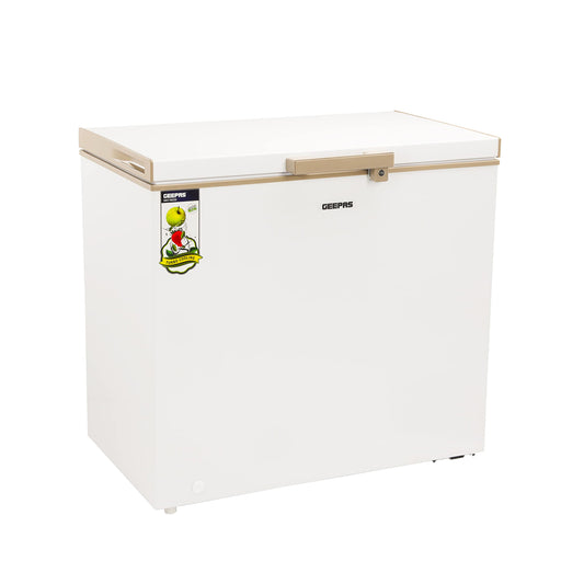 Geepas 200 Liter 125 W Chest Freezer with Adjustable Thermostat Model No GCF2509WSH 2 Years Warranty | B.99944148 (RAS-RMS-MSS)