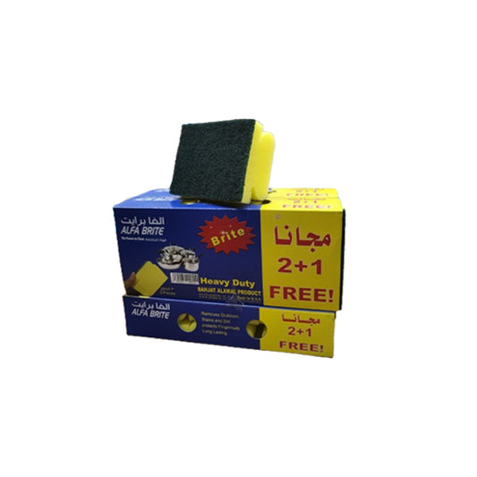 Alfa Brite Cleaning Sponge 3PCS | Heavy Duty | B.99939779 (IR/II/OSO-TX)