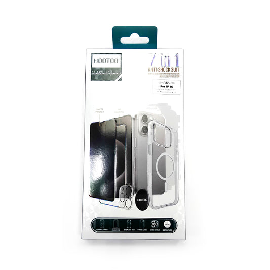 HOOTOO | 7 in 1 Full Protection Package | IPhone 16 (UU/XV/GT)