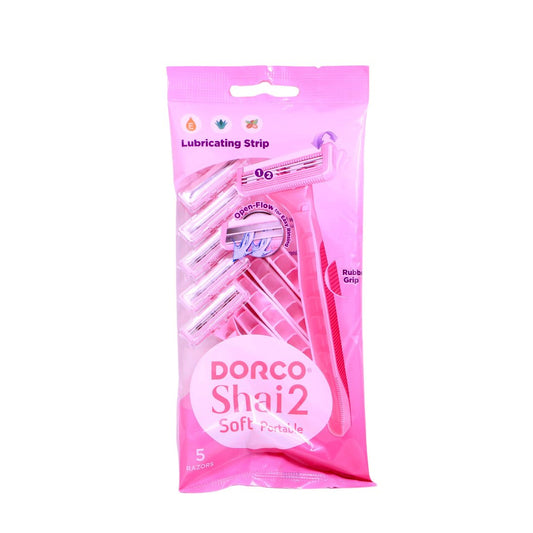 Dorco Soft II Twin Blade Disposable  Razors for Women 5PCS | B.8801038514932 (EM-EM-CS-TX)