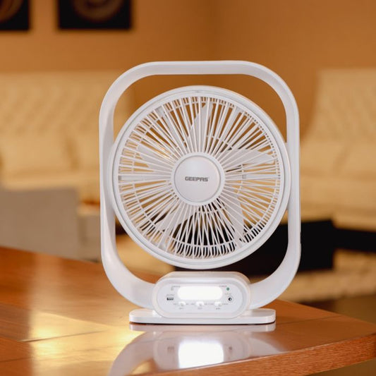 Geepas Rechargeable 12" Table Fan GF21189 | B.6294015557374 (OMR-OIN-OIR-TX)