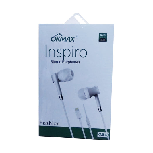 Okmax Inspiro Stereo Earphones (VP/LB/UT)