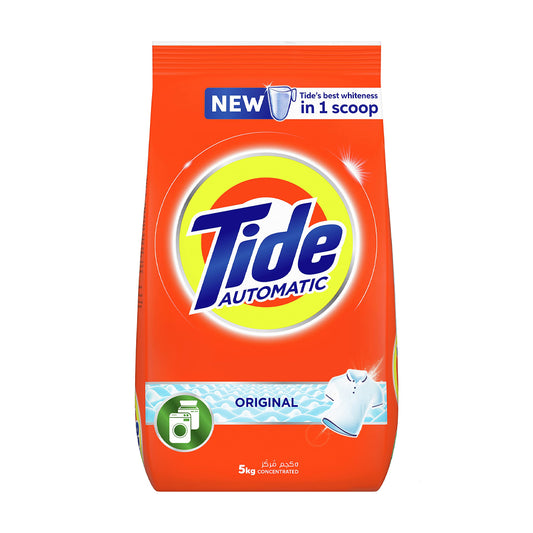 Tide automatic laundry powder detergent, original scent, 5 kg | B.8001090012913 (ONH-ONM-OES-TX)