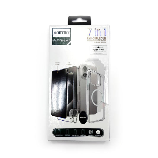 HOOTOO | 7 in 1 Full Protection Package | IPhone 16 Pro (UU/XV/GT)