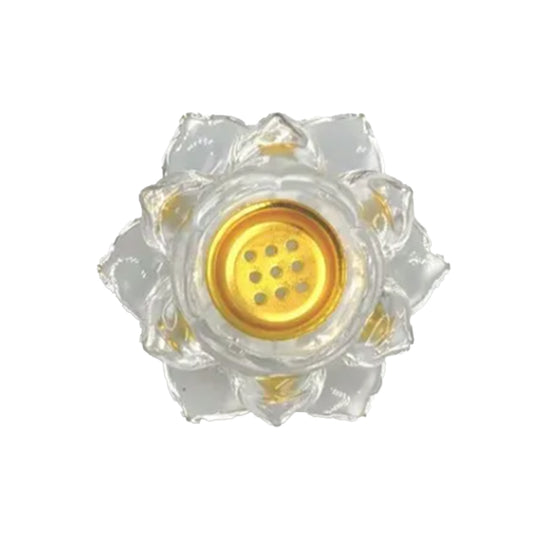 Crystal Finish Flower Design Bakhoor Burner | B.99941048 (SH/SA/SR-TX)