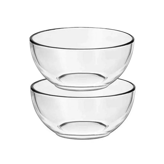 Plain Transparent Clear Glass Bowl 2PCS | B.951951 (ON-OE-OC)