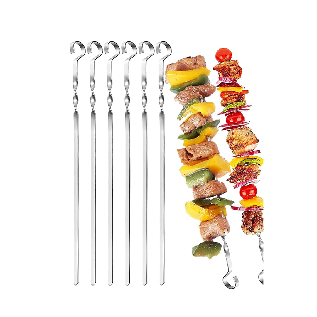 Barbecue Skewers, Stainless Steel, 43 cm 6PCS | B.99918712 (MS/MH/IS-TX)