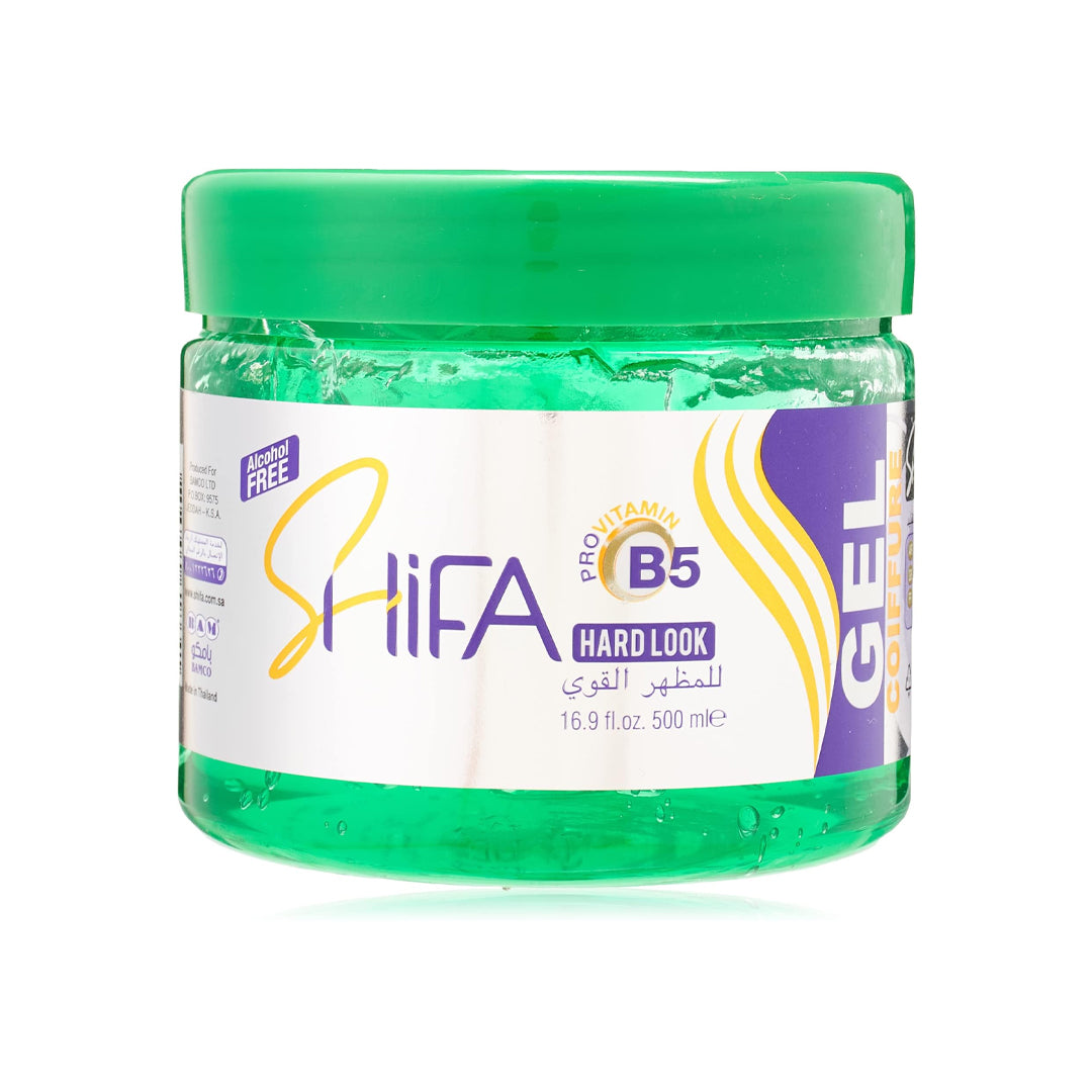 Shifa Hard Look Hair Gel, Alcohol Free, 500 Ml | B.20040213 (AC/RO/RH-TX)