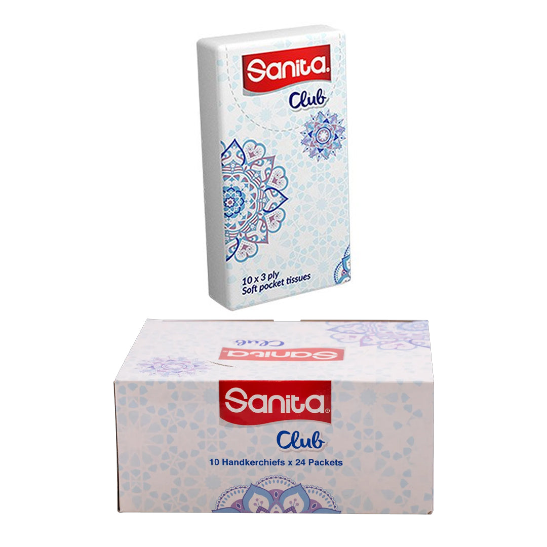 Sanita Club Pocket Tissue 10 X 24 Packets | B.6281017257029 (AS/AE/AA-TX)