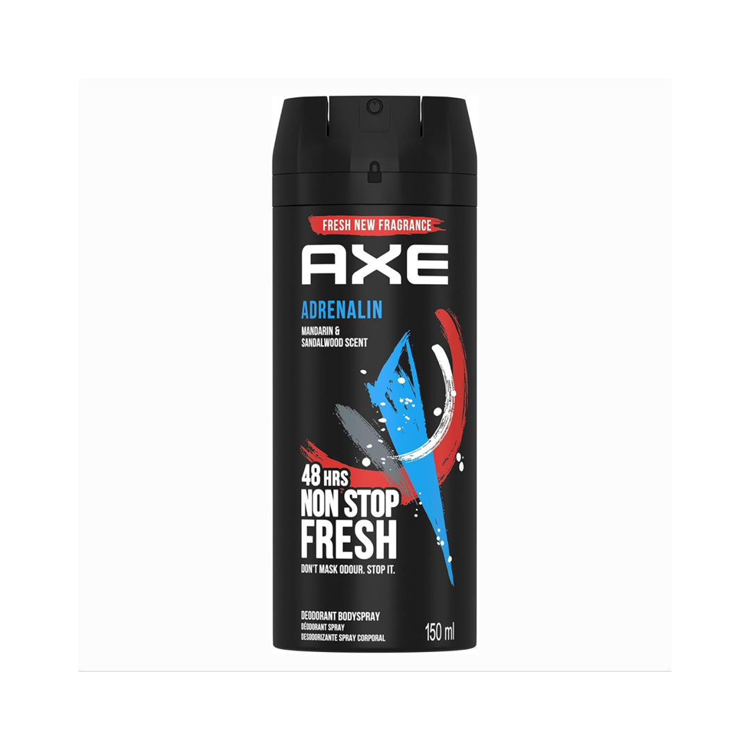 AXE Adrenaline Spray Deodorant for Men 150ml | B.6001087363815 (IH/IM/OSO)