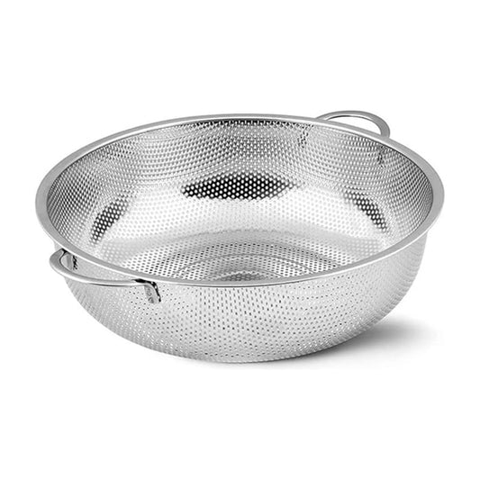 Stainless Steel Colander Fruits Vegetable Washing Basket Colander 34x10cm | B.99879174 (OMS-OMH-OIS)