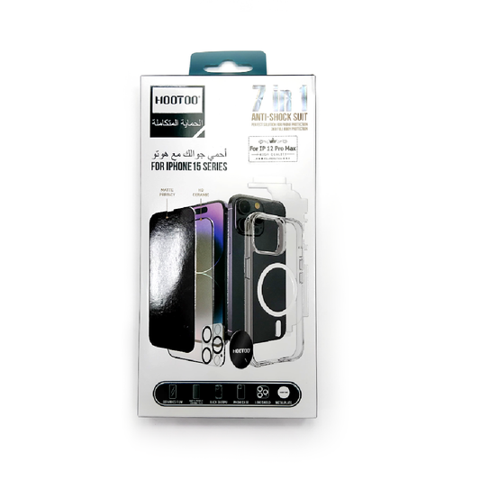 HOOTOO | 7 in 1 Full Protection Package | IPhone 12 Pro Max (LP/UP/BV)